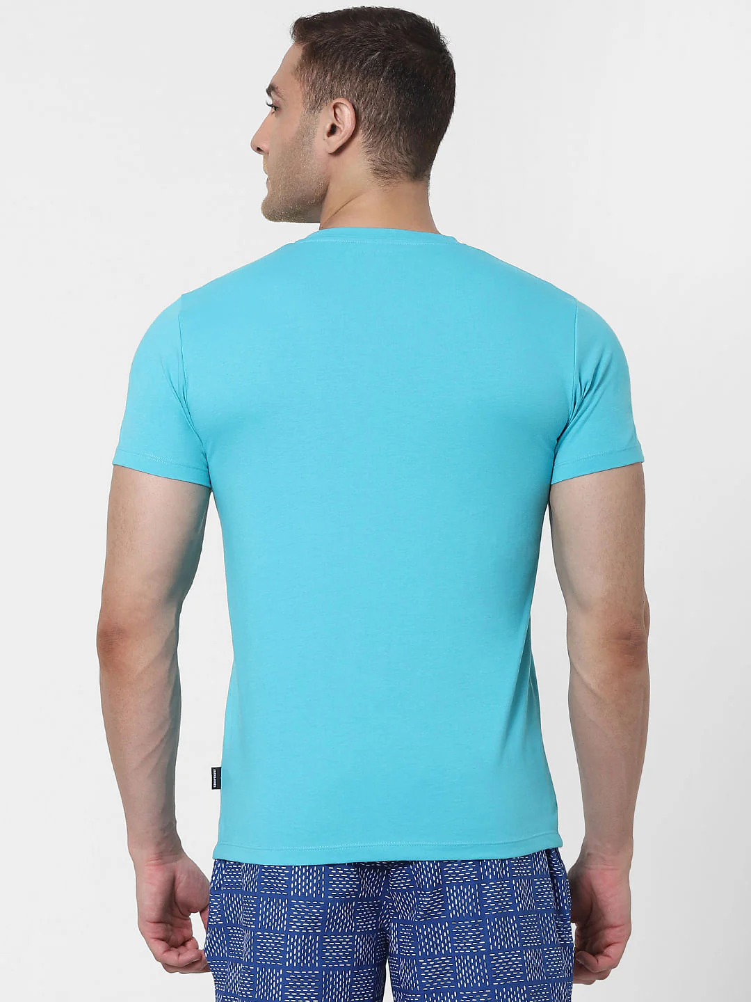 Light Blue Crew Neck T-shirt - Image 4