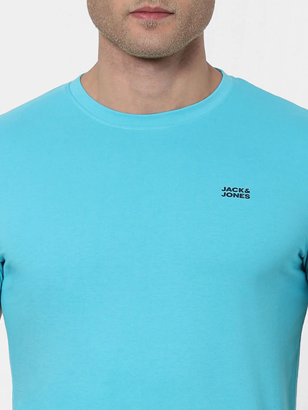 Light Blue Crew Neck T-shirt - Image 5