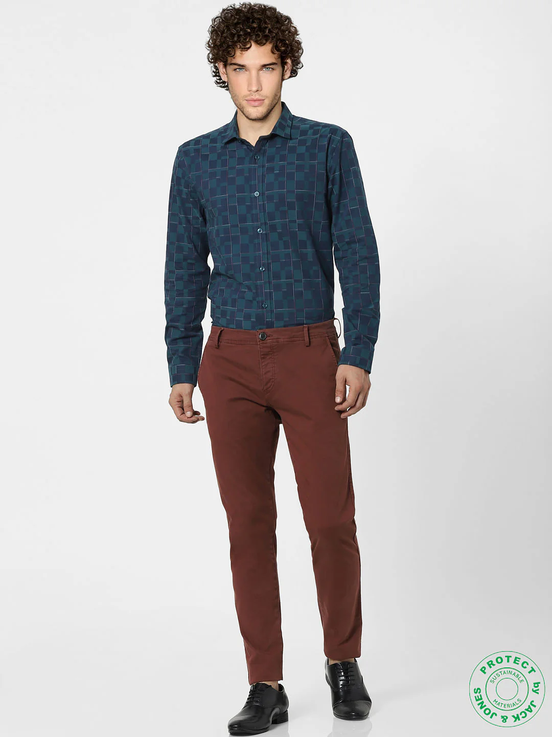 Blue Check Full Sleeves Shirt - Image 6