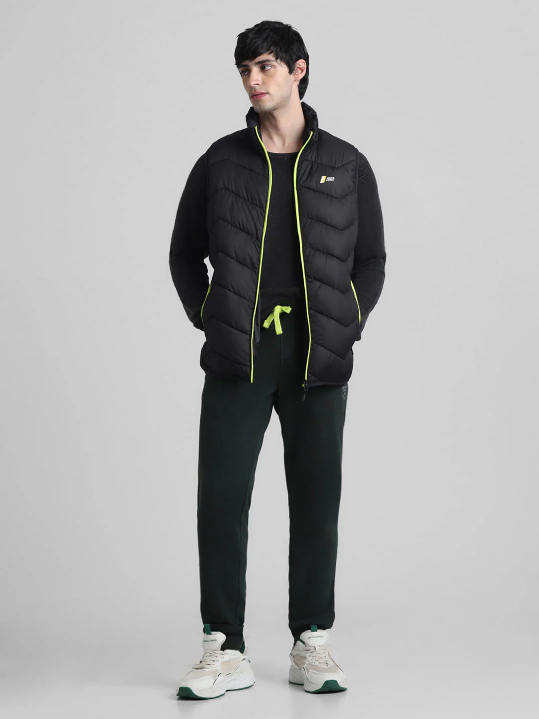 Black Sleeves Puffer Bodywarmer - Image 6
