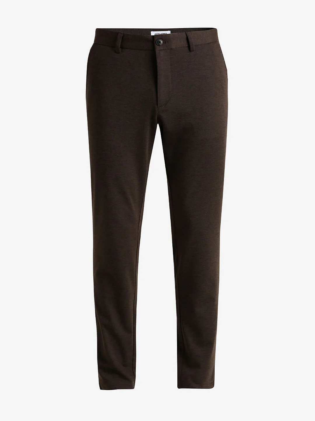 Dark Brown Mid Rise Slim Fit Chinos - Image 6