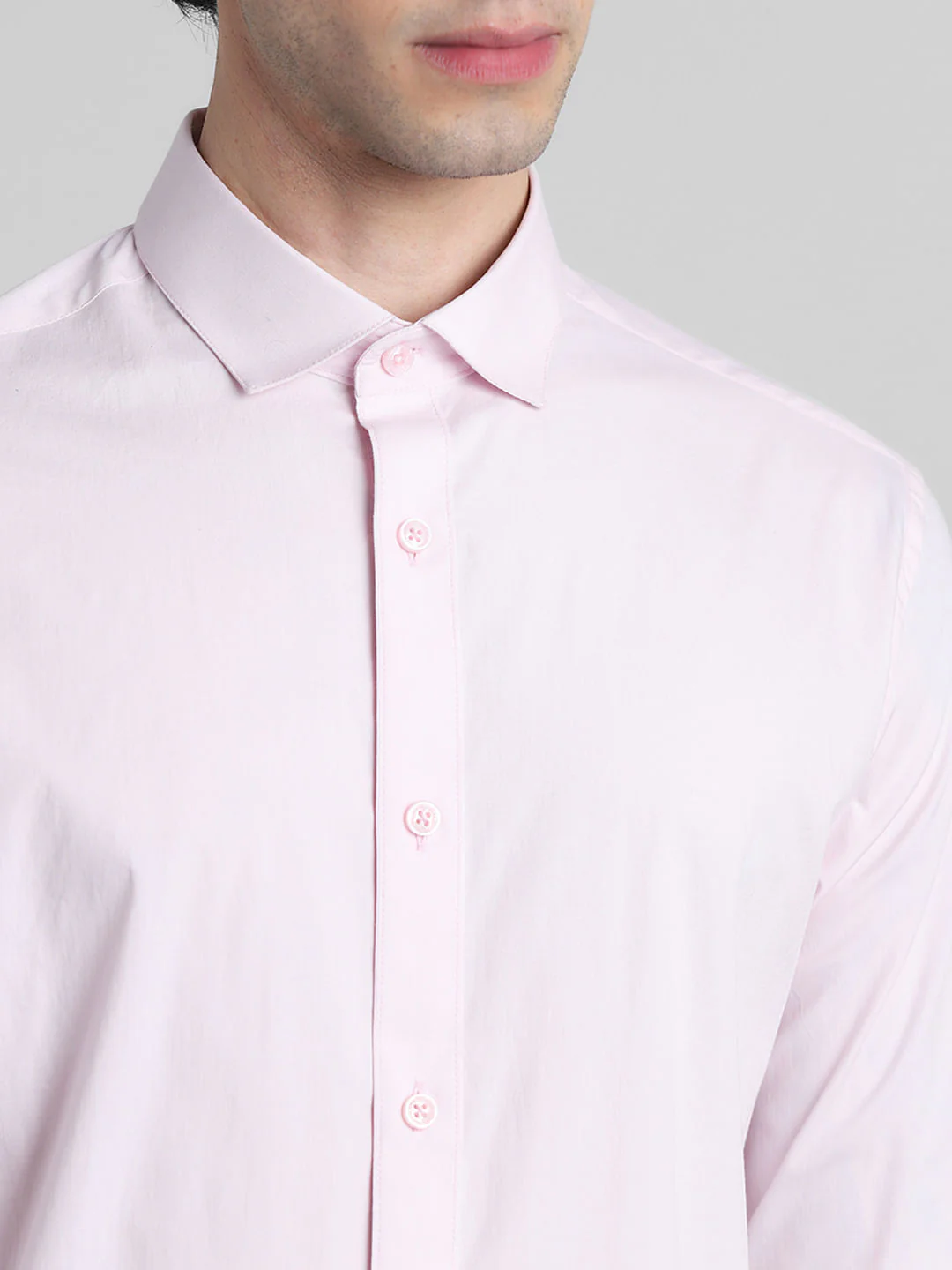 Lavender Cotton Full Sleeves Shirt - Image 5