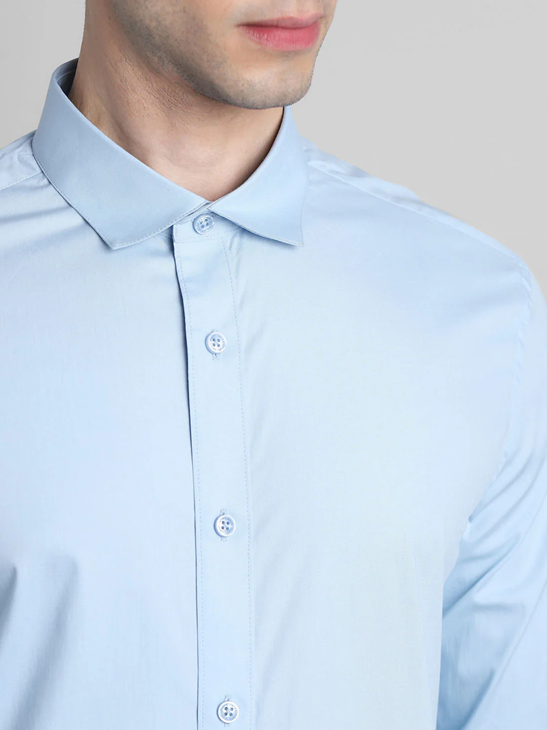Blue Formal Full Sleeves Shirt - Image 5