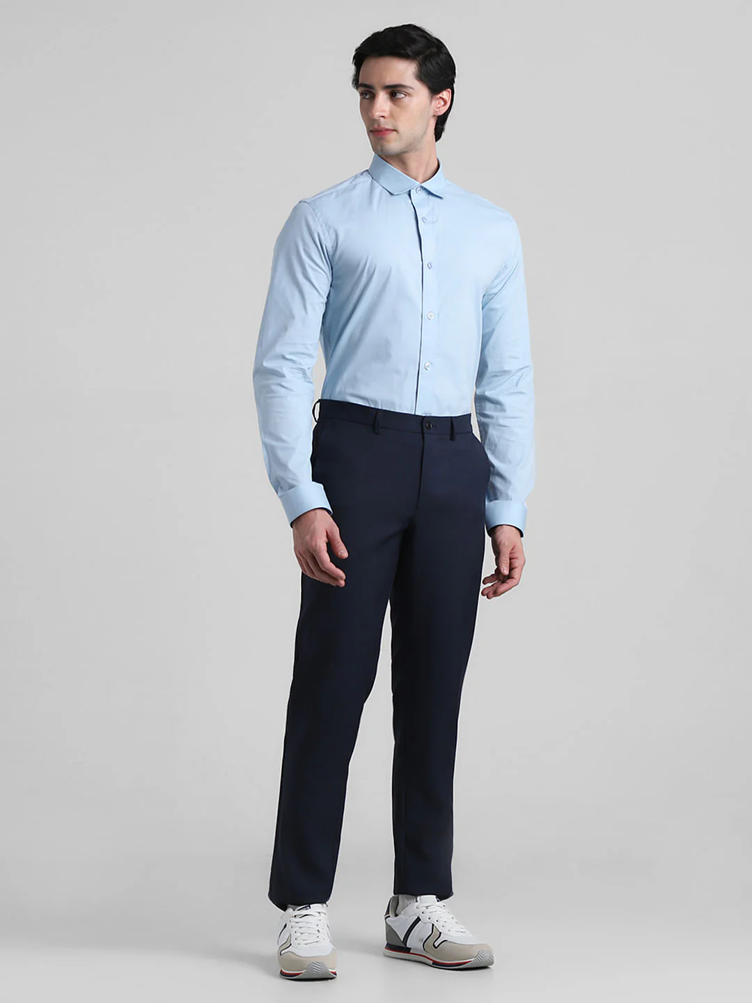 Blue Formal Full Sleeves Shirt - Image 6