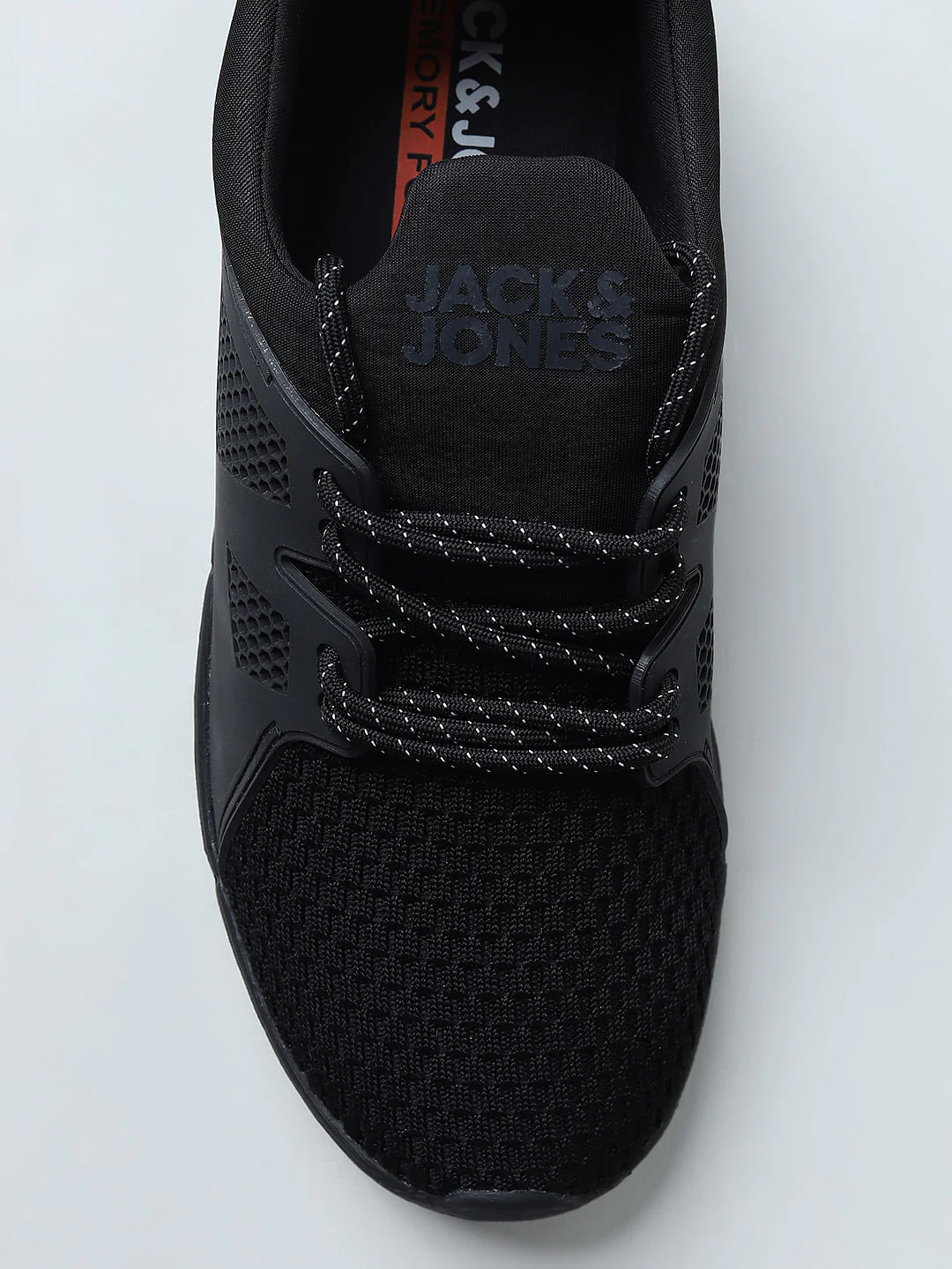 Black Knit Lace-Up Sneakers - Image 12