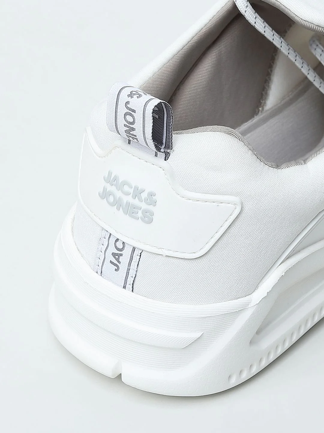 White Knit Lace-Up Sneakers - Image 13
