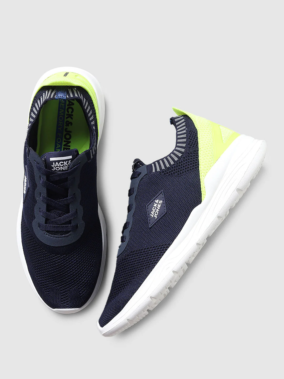 Navy Blue Mesh Sneakers - Image 2