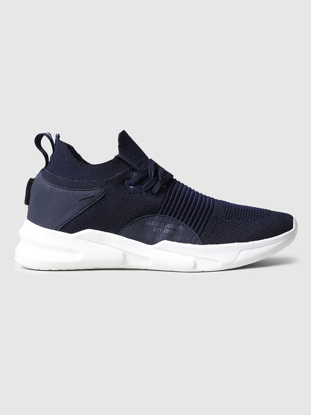 Blue Mesh Lace Up Sneakers - Image 3