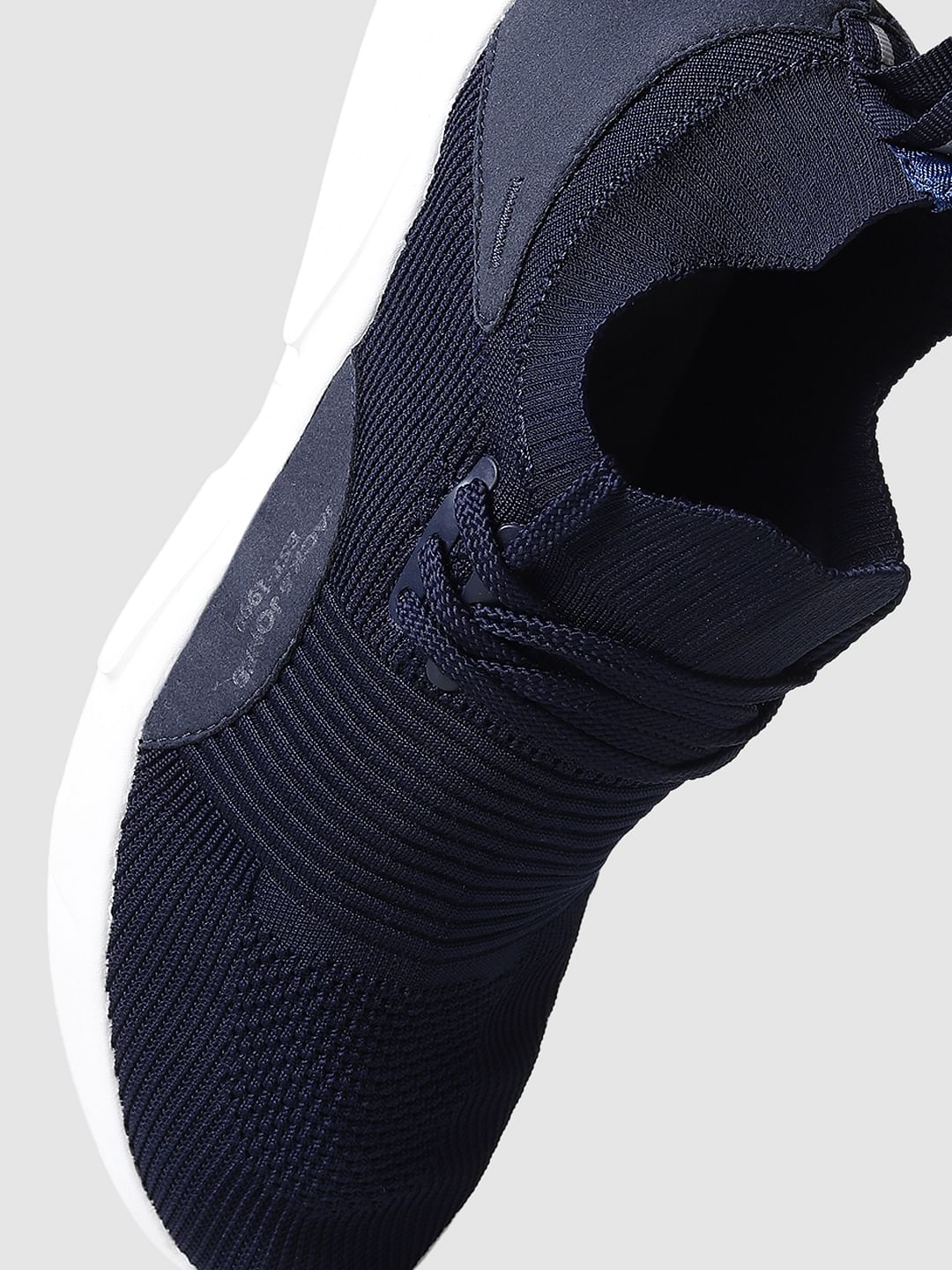 Blue Mesh Lace Up Sneakers - Image 8