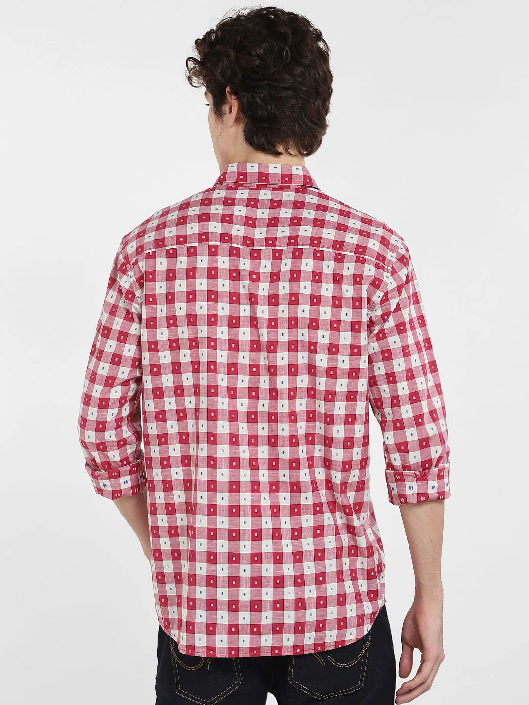 Red Check Full Sleeves Shirt - Image 4