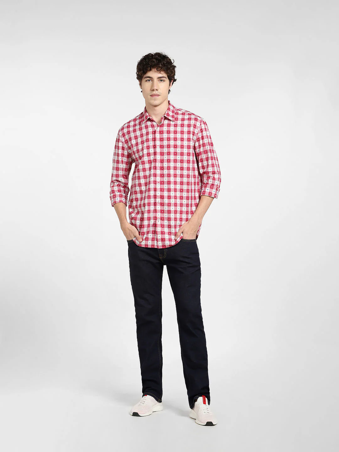 Red Check Full Sleeves Shirt - Image 6