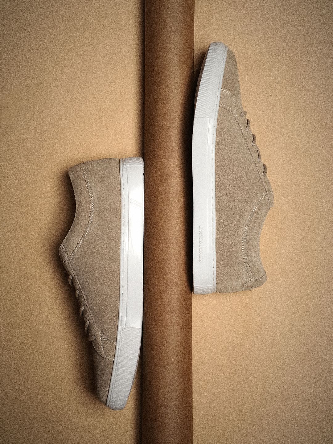 Beige Suede Sneakers