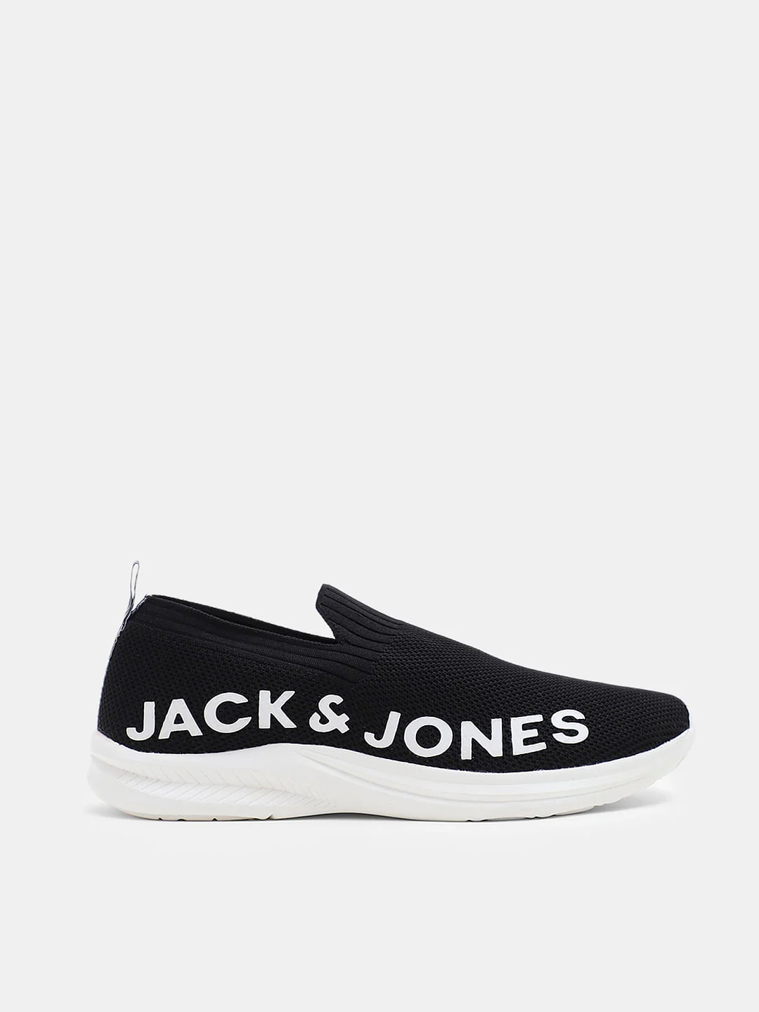 Black Knitted Slip On Sneakers - Image 2