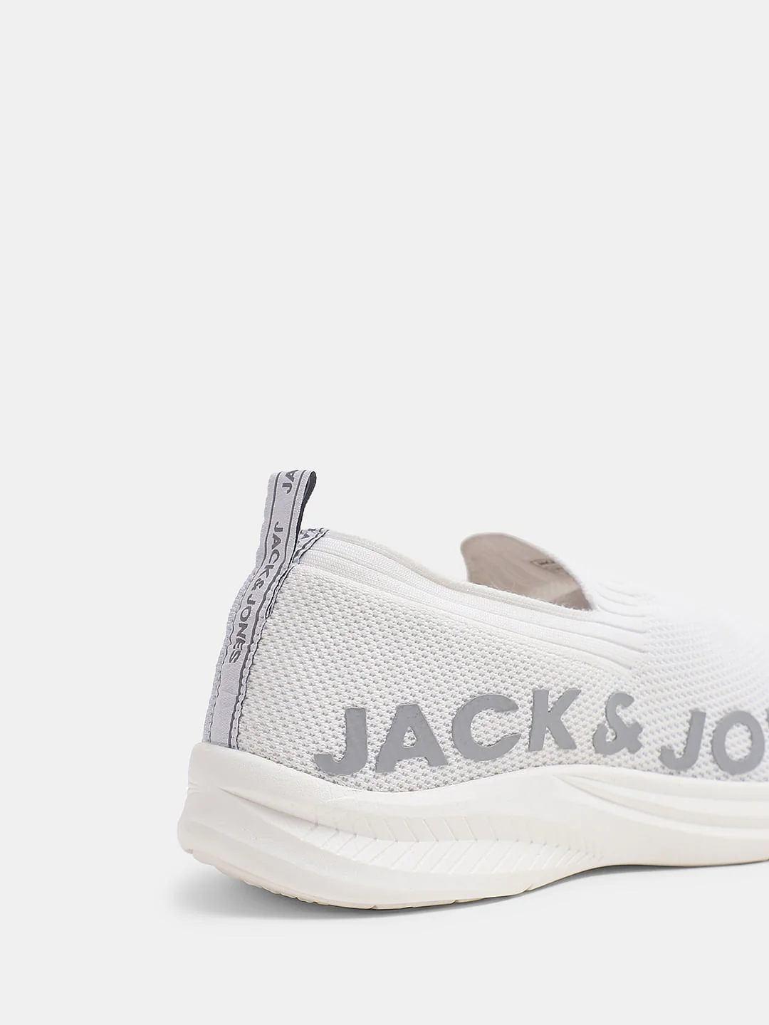 White Knitted Slip On Sneakers - Image 8