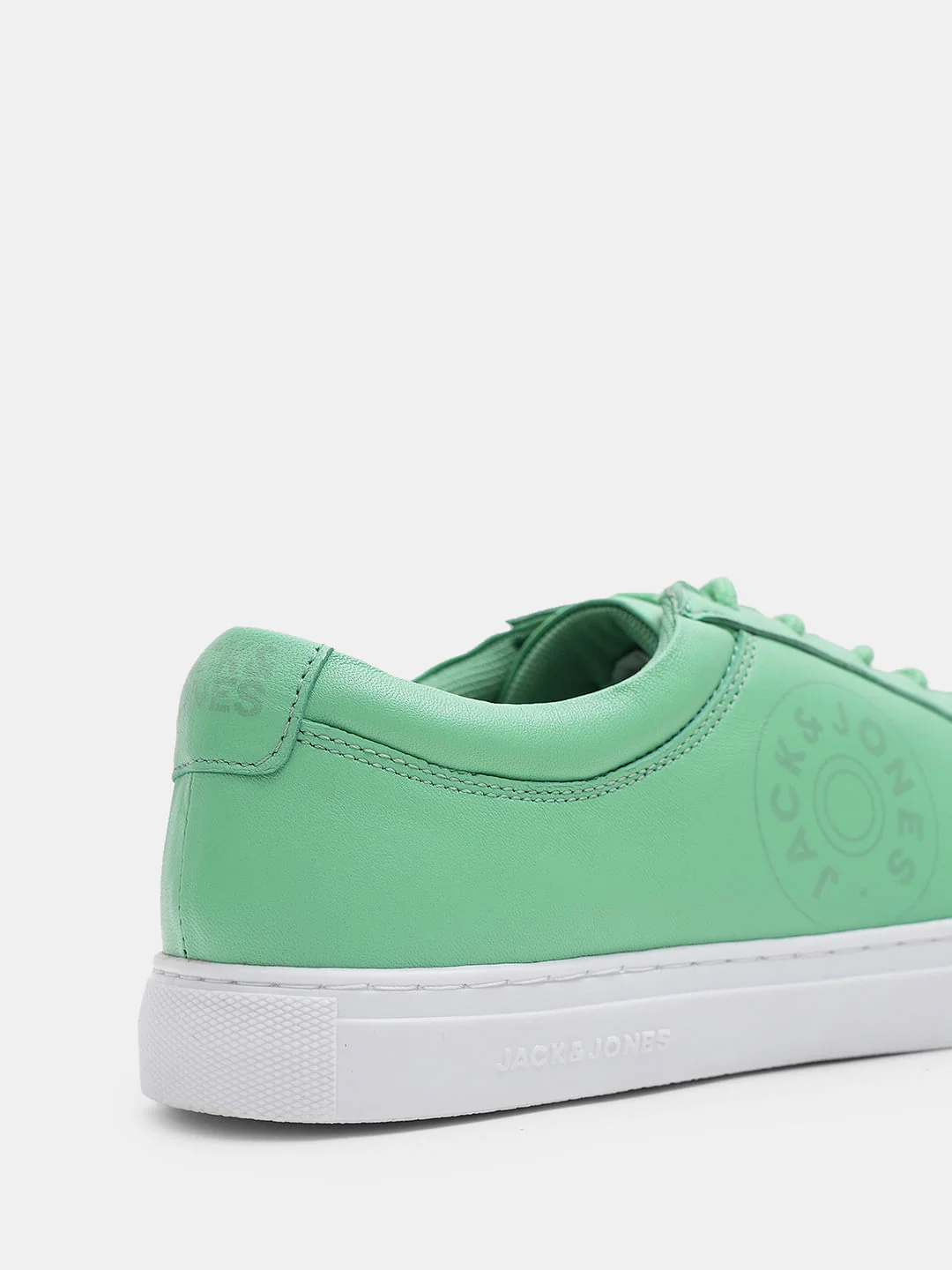 Green Leather Lace-Up Sneakers - Image 8