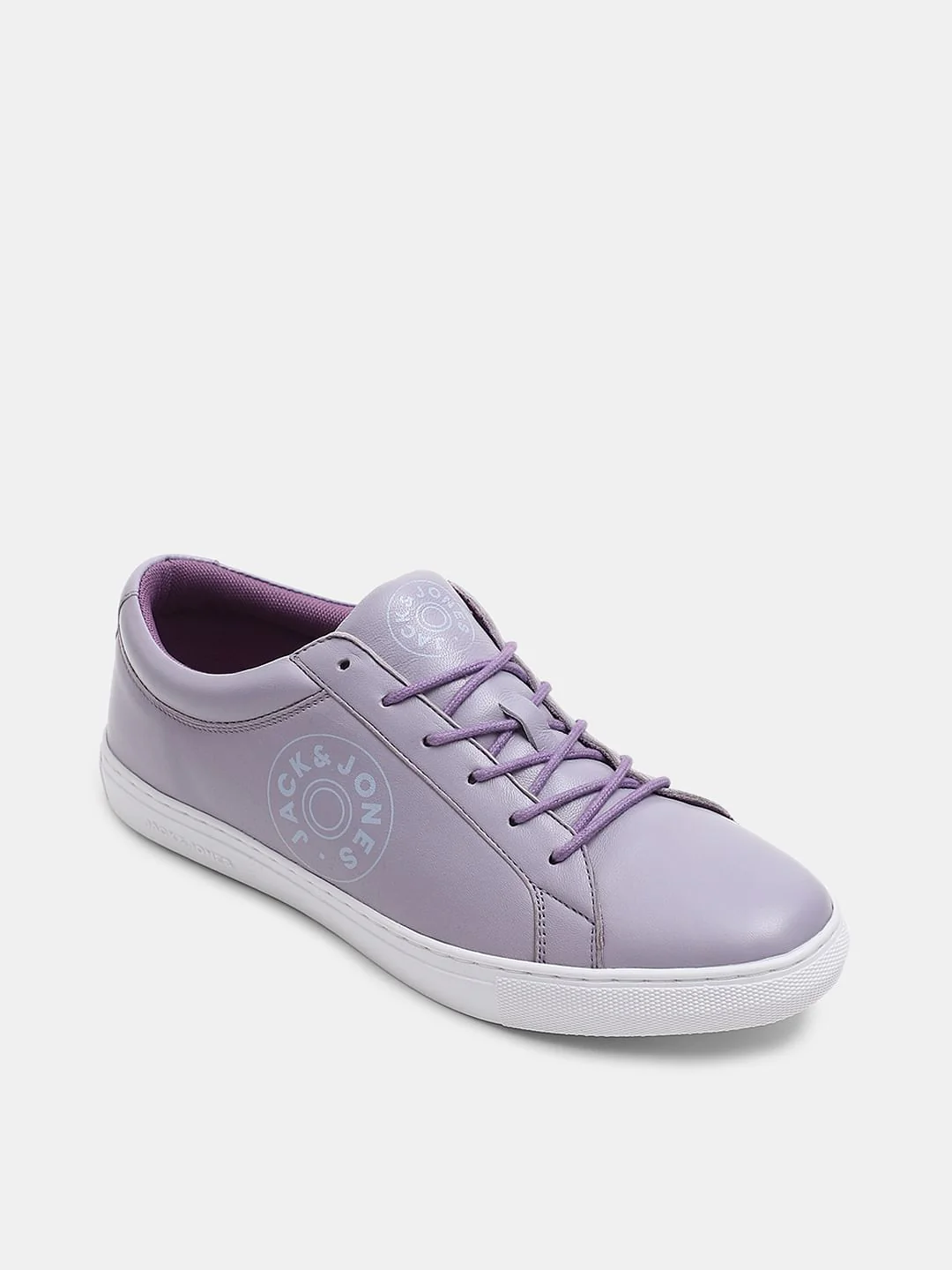 PURPLE LEATHER SNEAKERS - Image 4