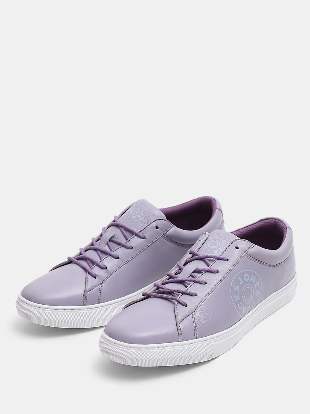 PURPLE LEATHER SNEAKERS - Image 6