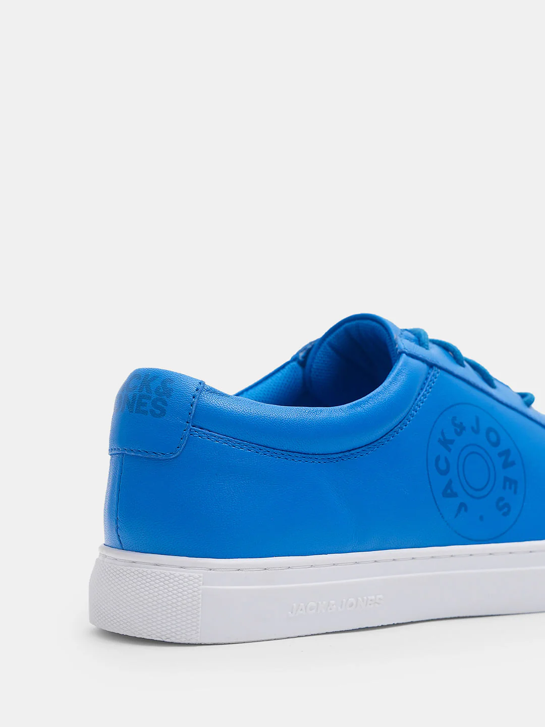 Blue Leather Lace-Up Sneakers - Image 8