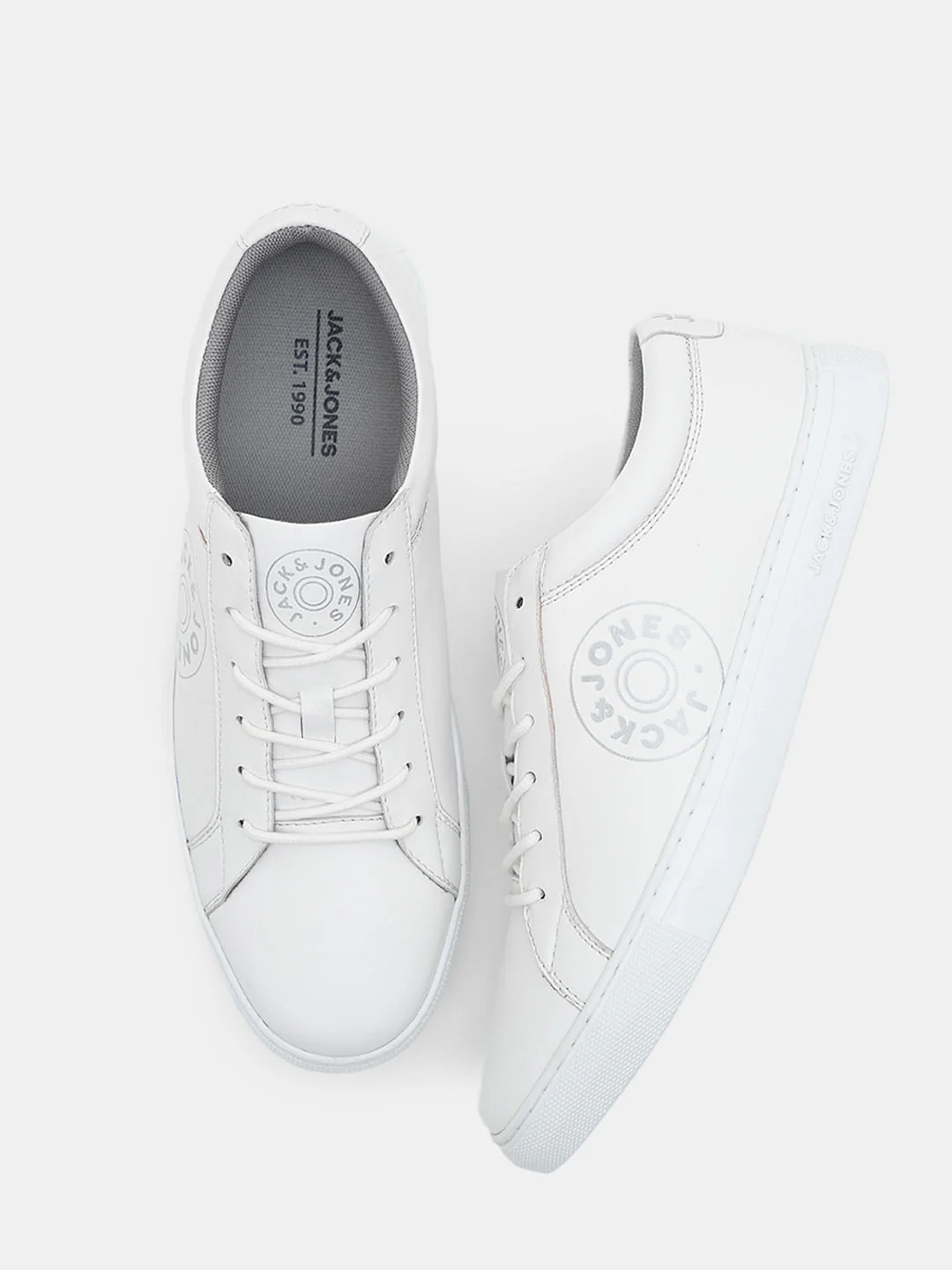 White Leather Sneakers - Image 3