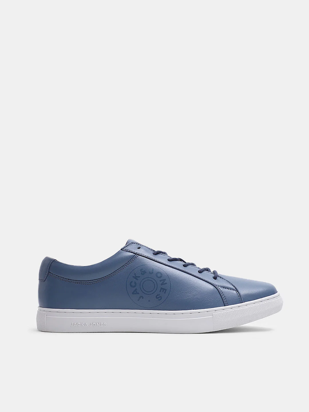 Blue Leather Sneakers - Image 2