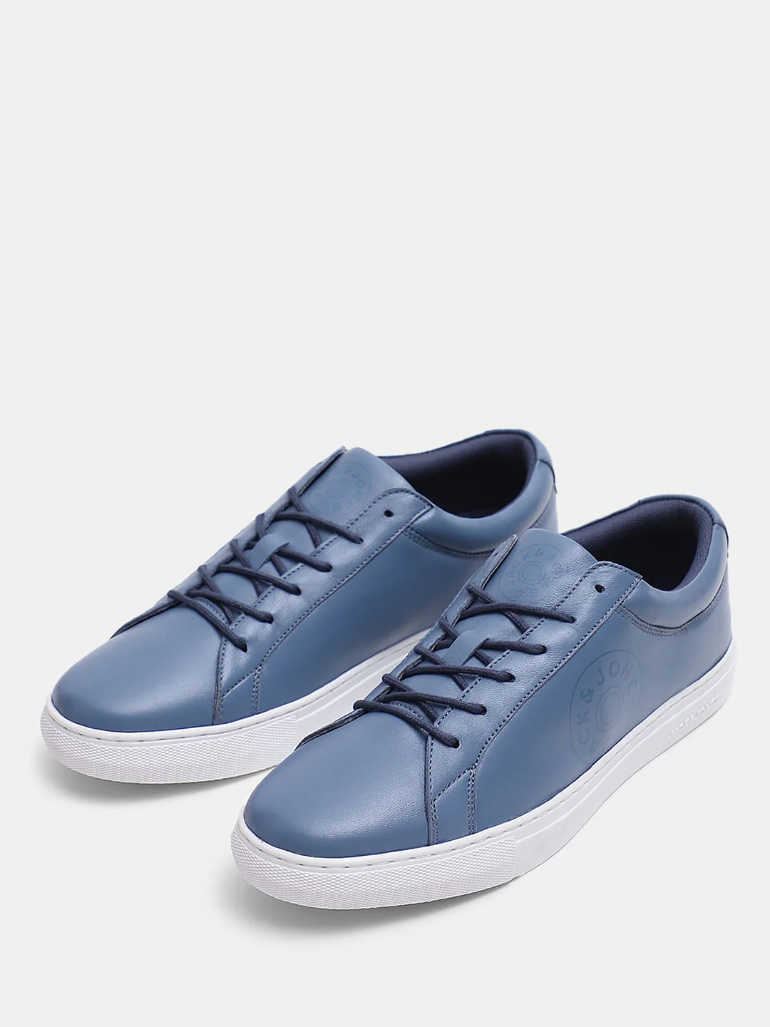 Blue Leather Sneakers - Image 6