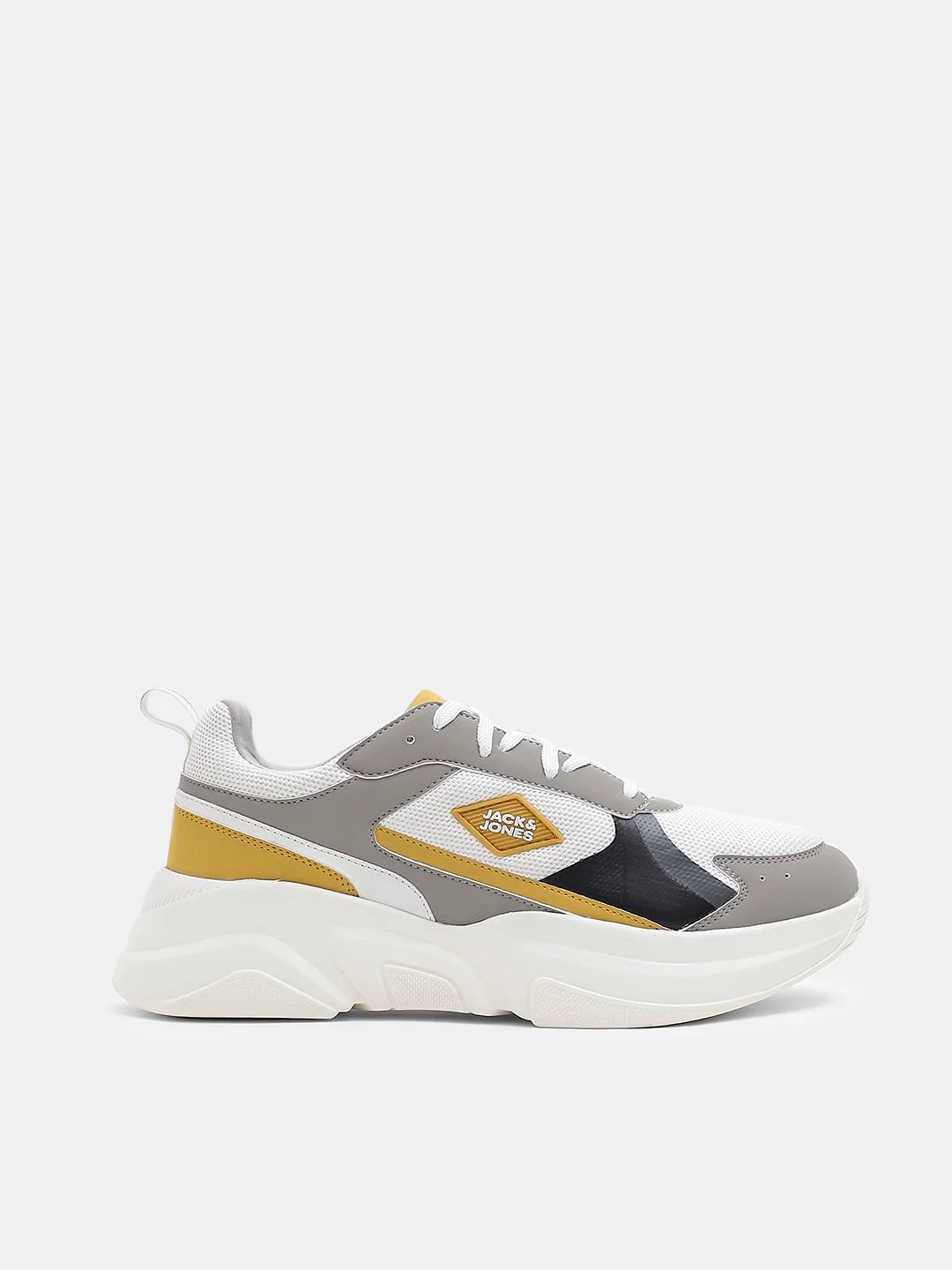 White Colourblocked Chunky Sneakers - Image 2