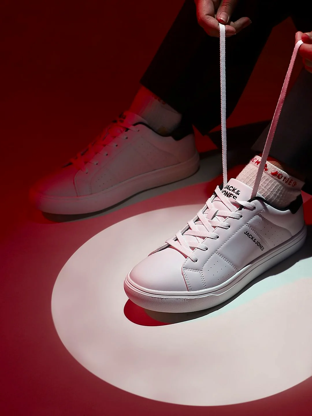 White PU Casual Sneakers