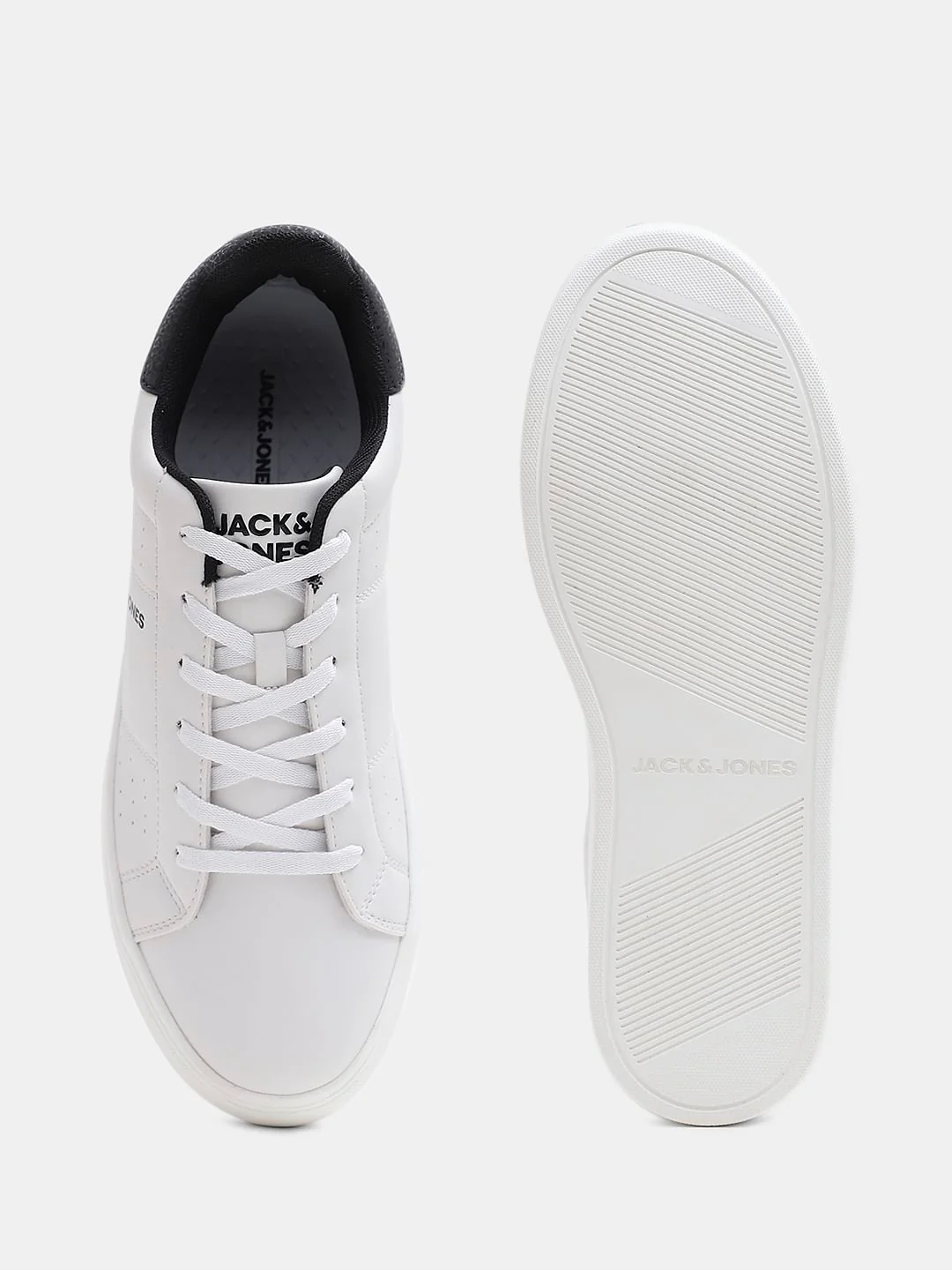 White PU Casual Sneakers - Image 5