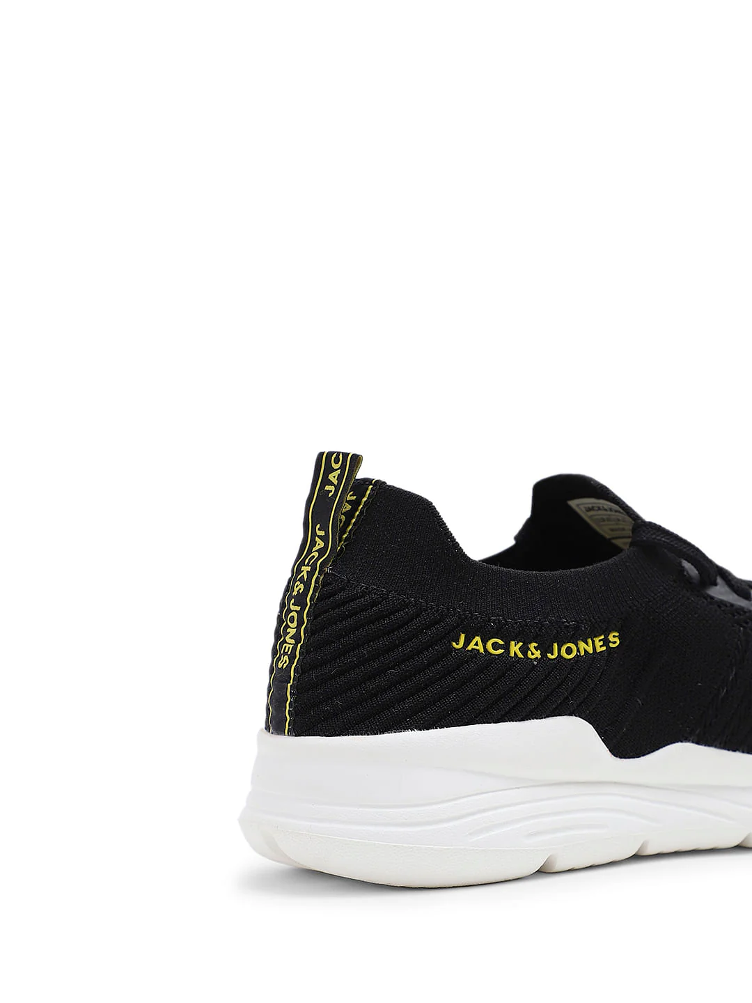 Black Knitted Lace-Up Sneakers - Image 8