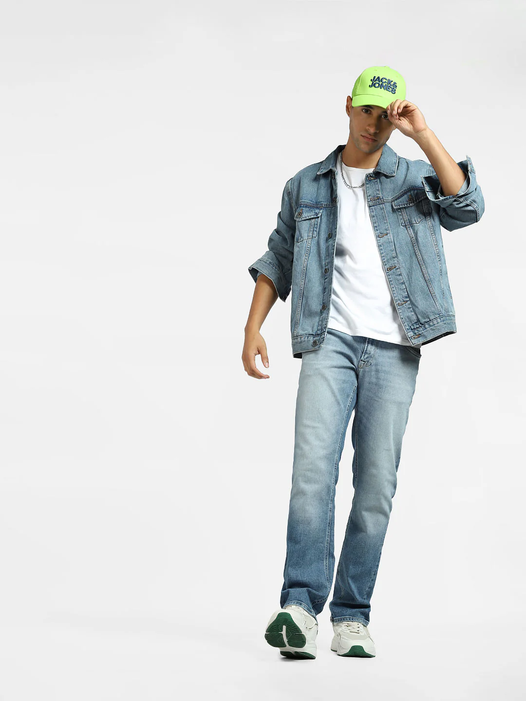 Light Blue Mid Rise Clark Regular Fit Jeans