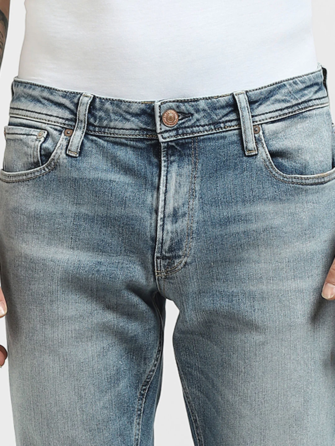 Blue Low Rise Ben Skinny Jeans - Image 5
