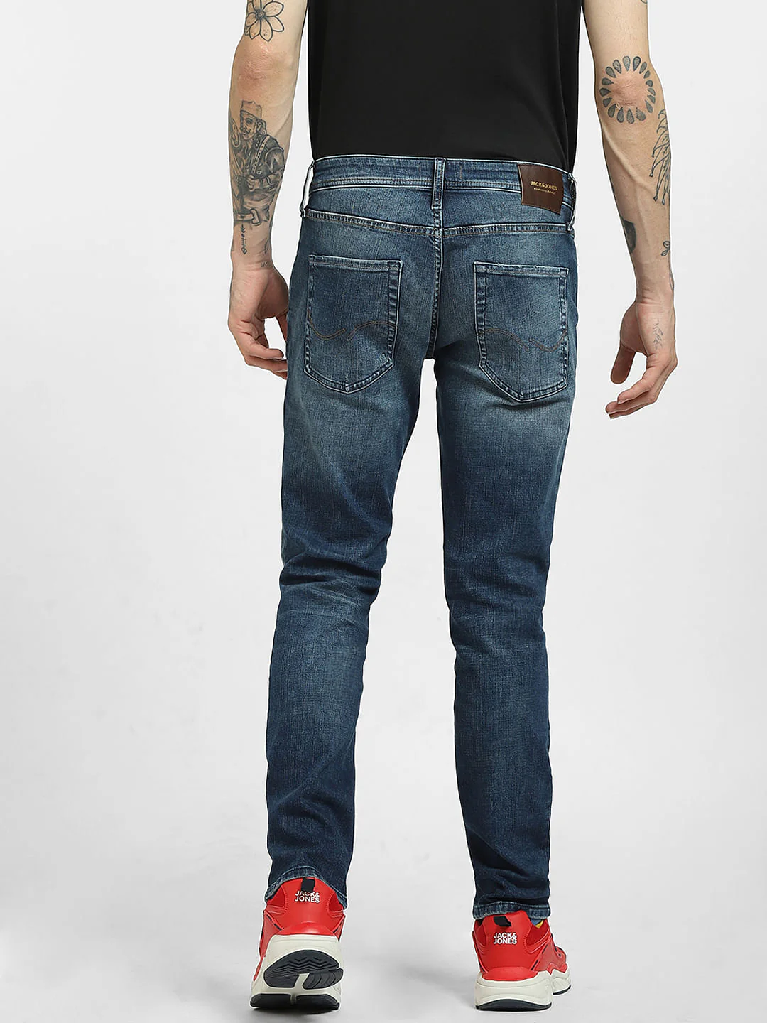 Dark Blue Low Rise Tim Anti Fit Jeans - Image 4