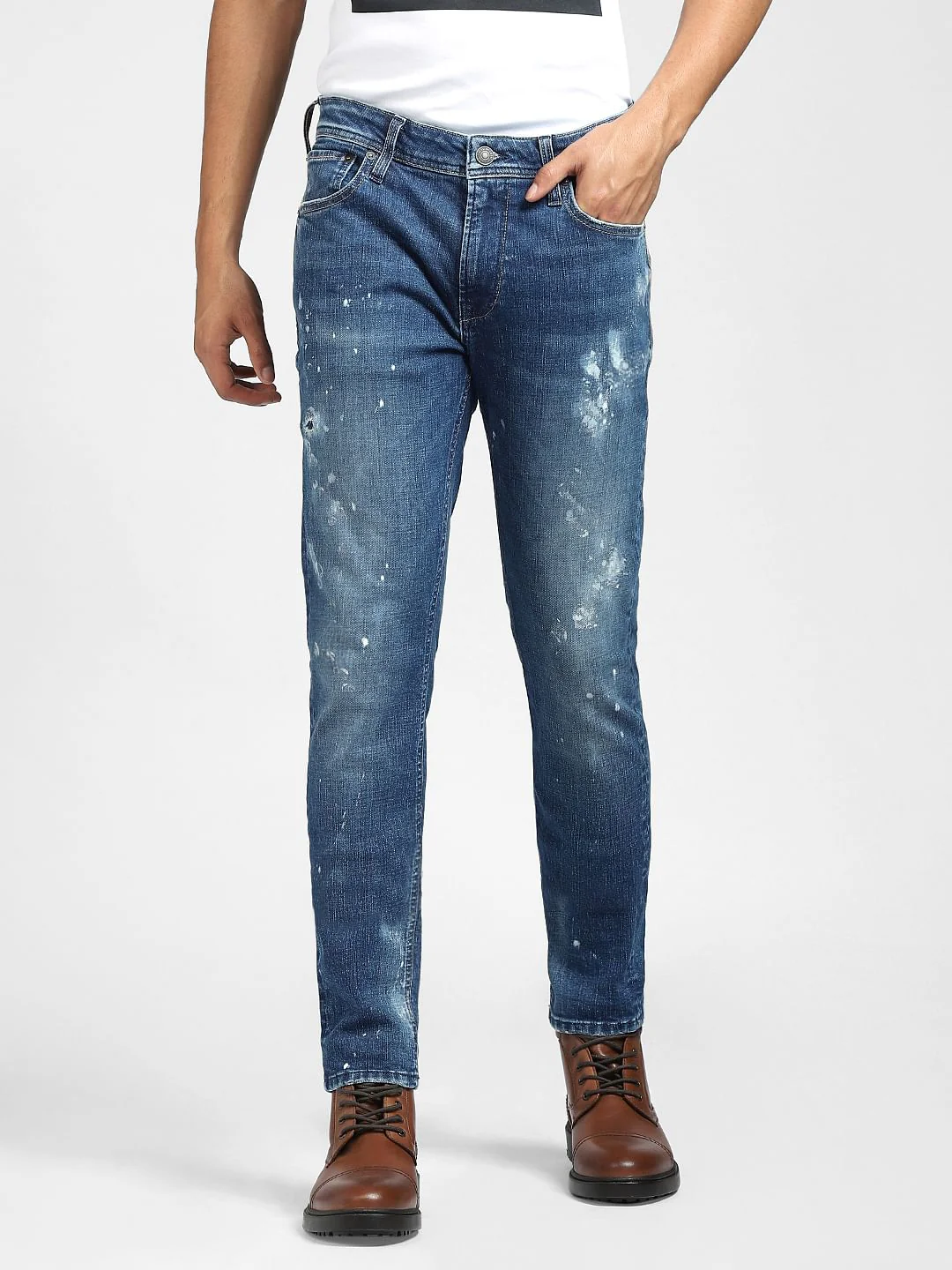 Blue Low Rise Liam Skinny Jeans - Image 2