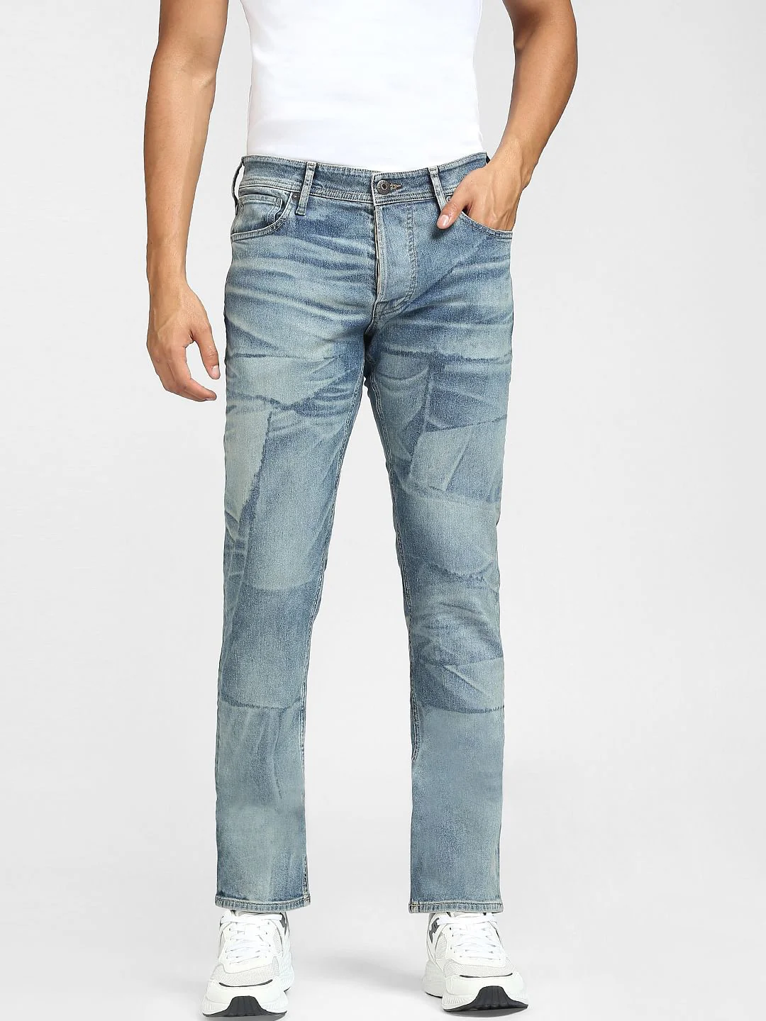 Blue Low Rise Glenn Slim Fit Jeans - Image 2