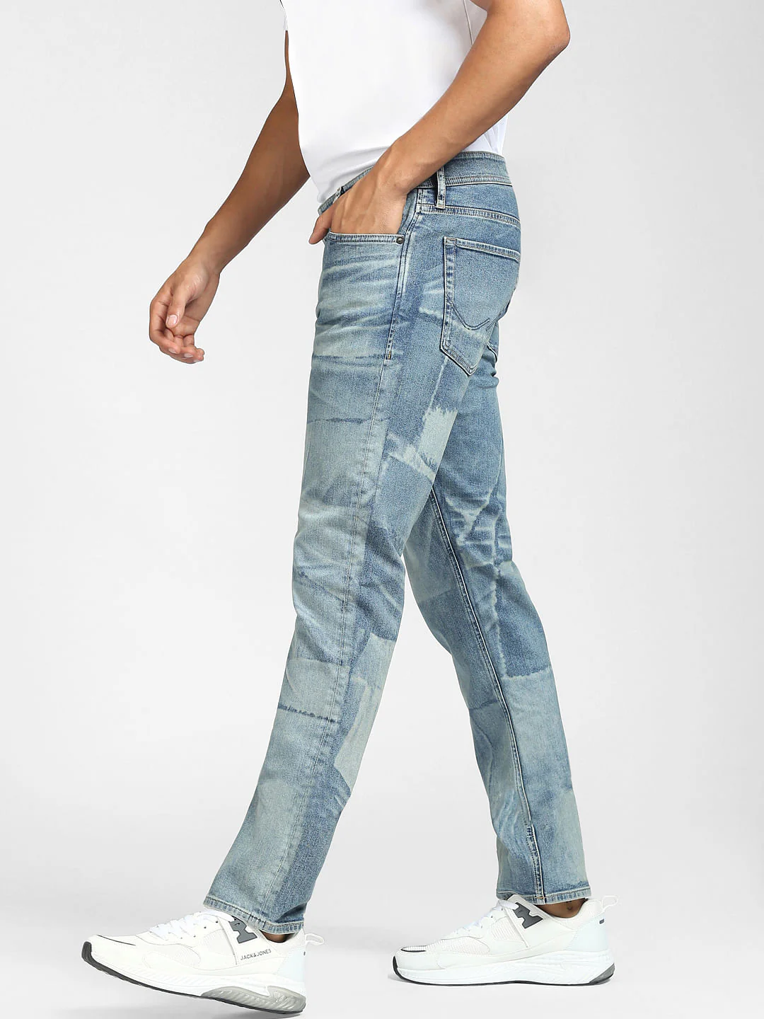 Blue Low Rise Glenn Slim Fit Jeans - Image 3