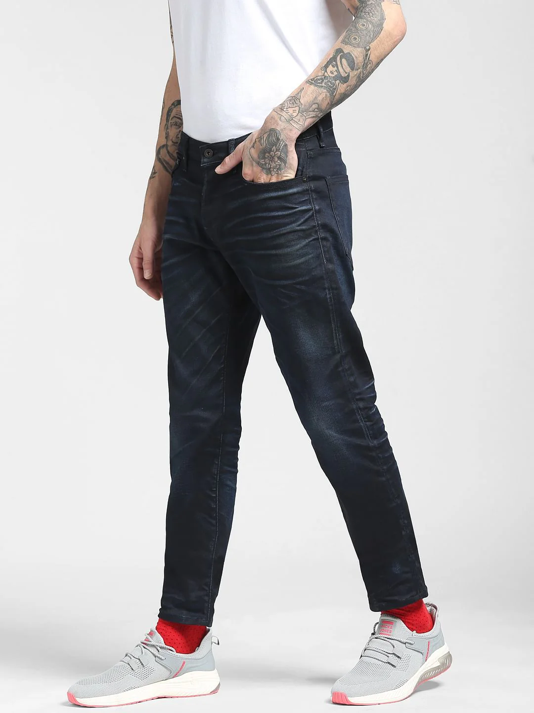 Blue Low Rise Simon Anti Fit Jeans - Image 3