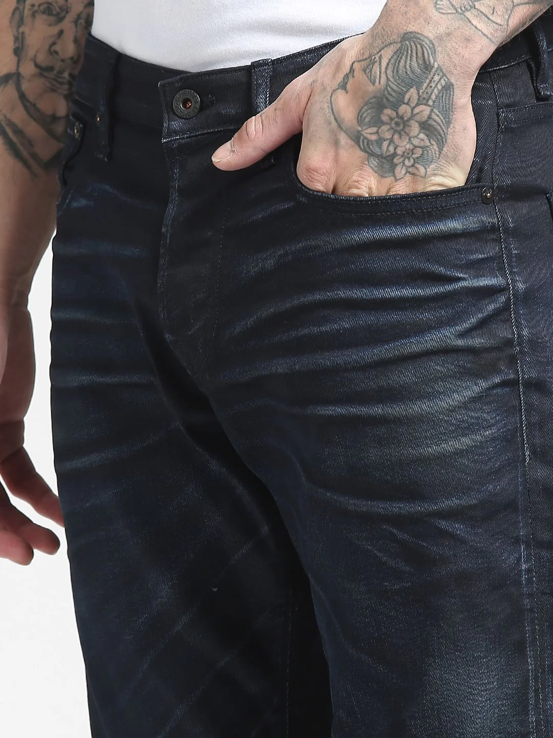 Blue Low Rise Simon Anti Fit Jeans - Image 5