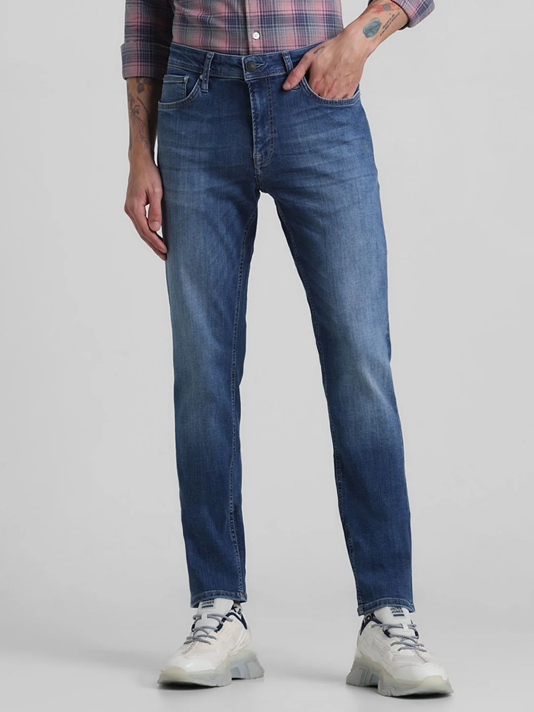 Blue Low Rise Ben Skinny Fit Jeans