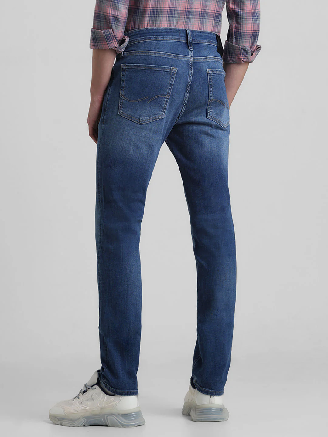 Blue Low Rise Ben Skinny Fit Jeans - Image 3