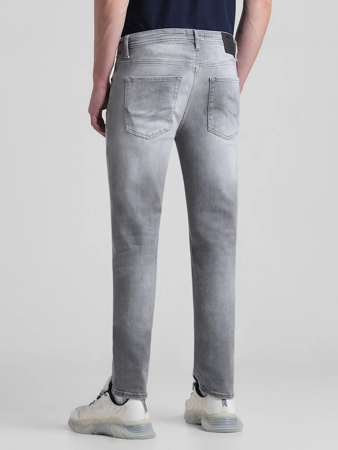 Grey Distressed Ben Skinny Fit Jeans - Image 3