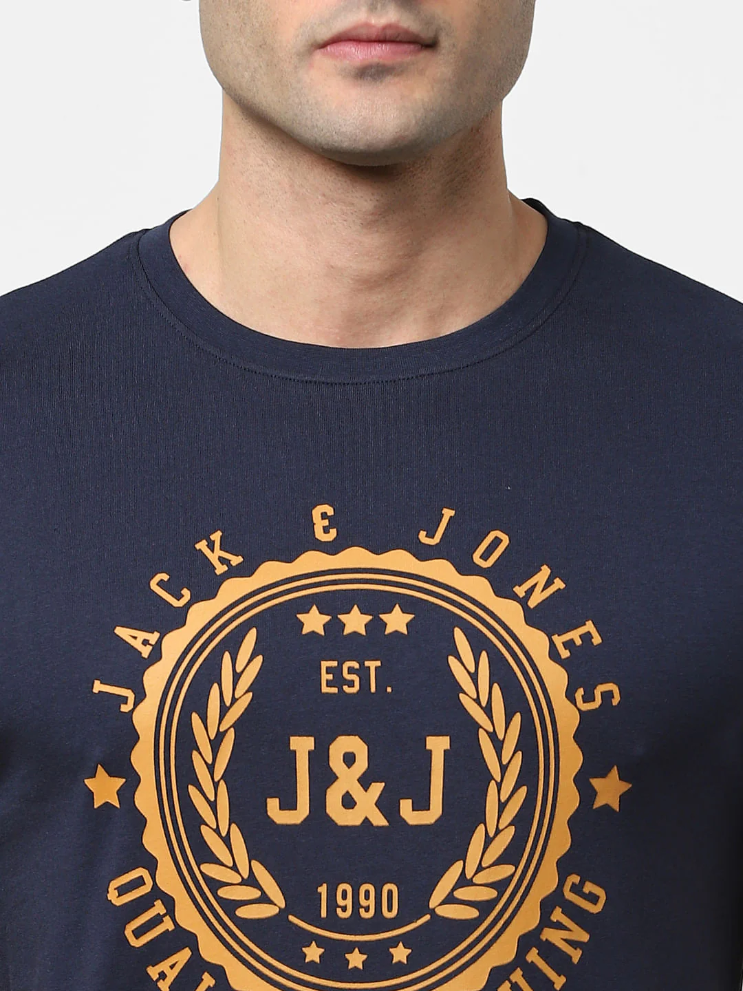Navy Blue Crew Neck T-shirt - Image 5