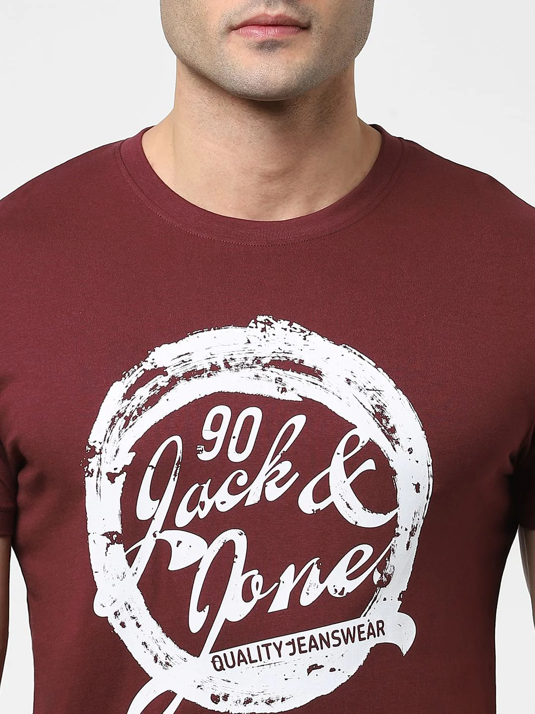 Maroon Crew Neck T-shirt - Image 5