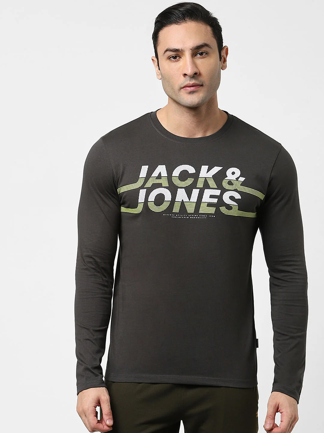 Black Full Sleeves Crew Neck T-shirt - Image 2