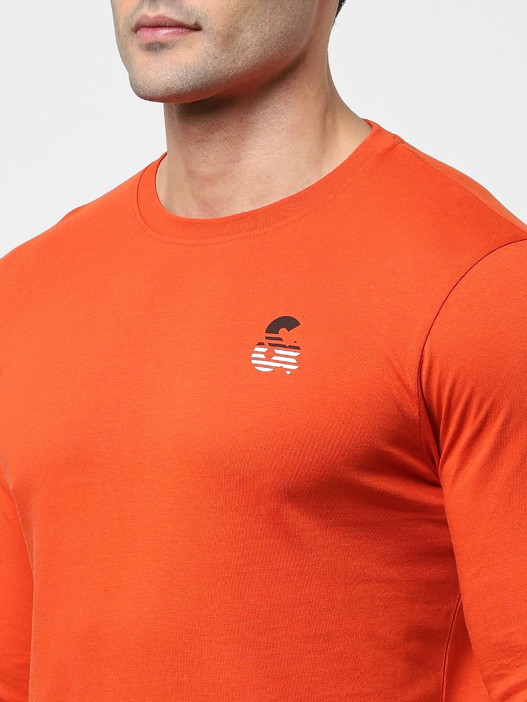 Red Full Sleeves Crew Neck T-shirt - Image 5