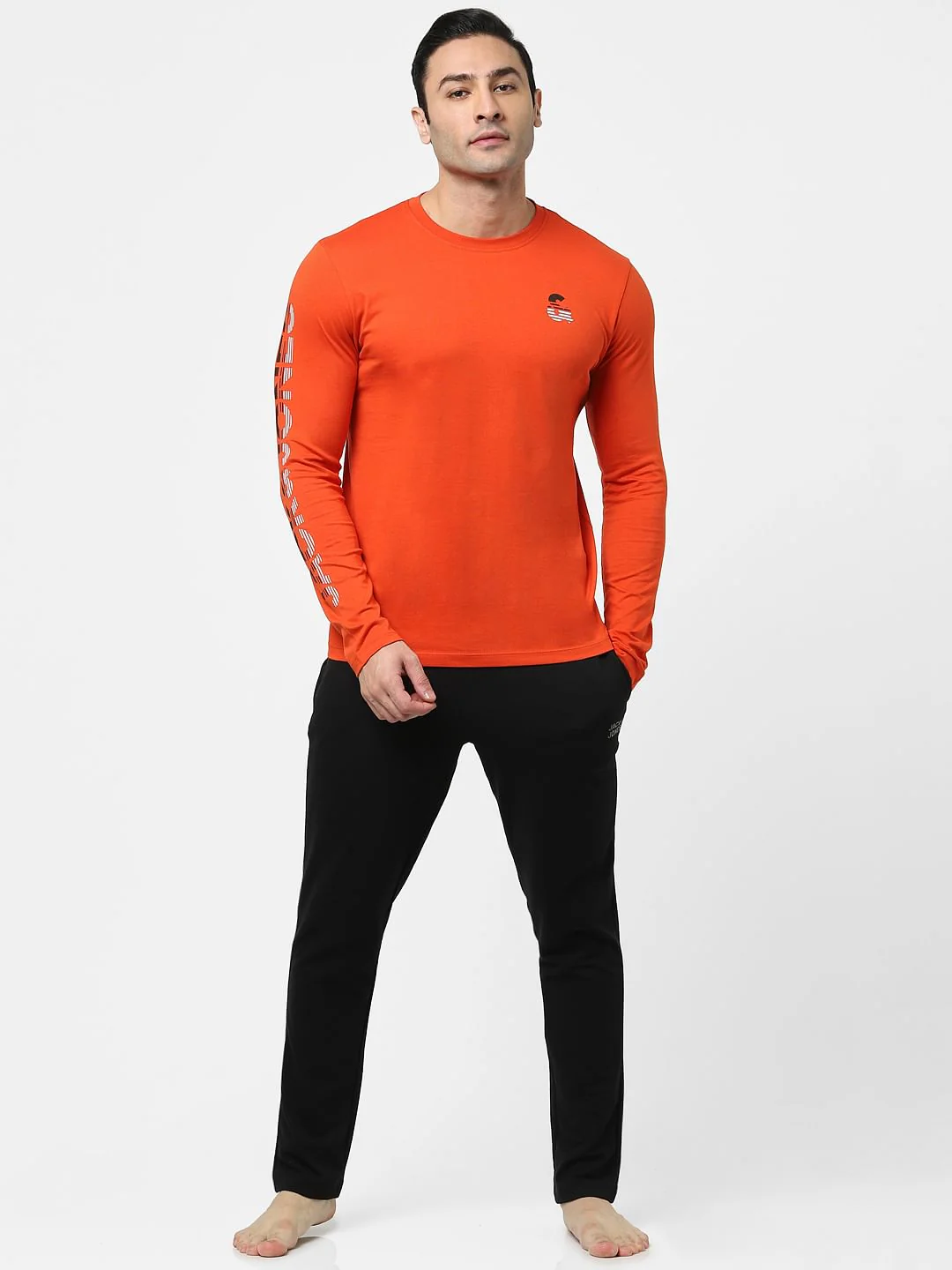 Red Full Sleeves Crew Neck T-shirt - Image 6