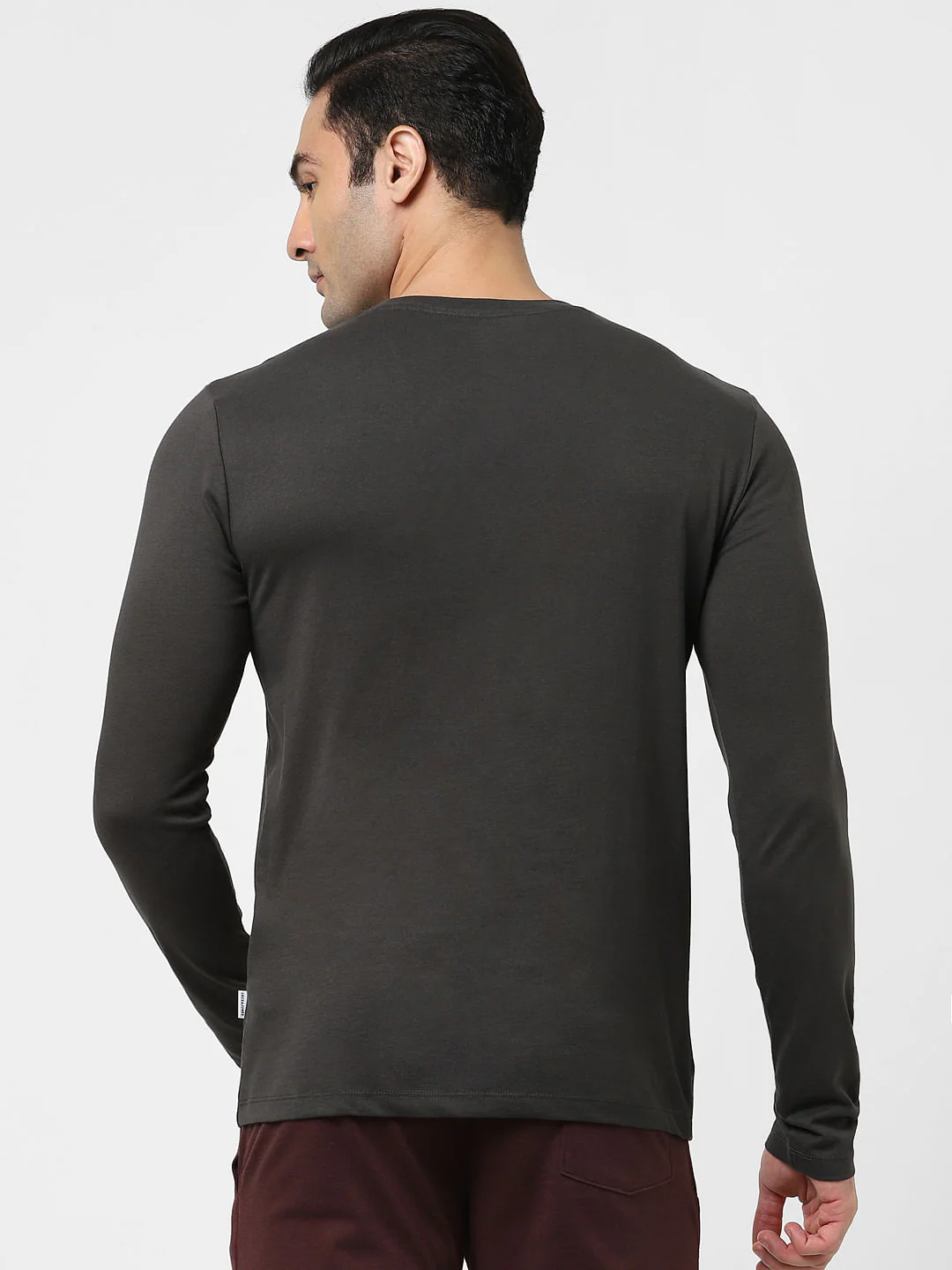 Black Printed Full Sleeves T-shirt - Image 4