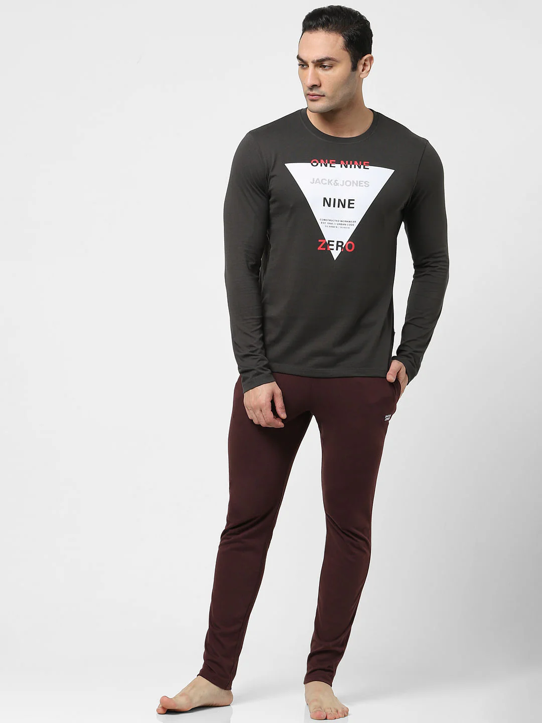 Black Printed Full Sleeves T-shirt - Image 6