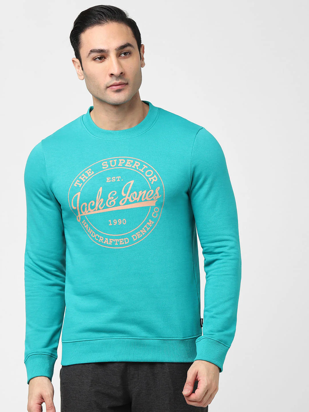 Blue Typographic Logo Sweatshirt - Image 2