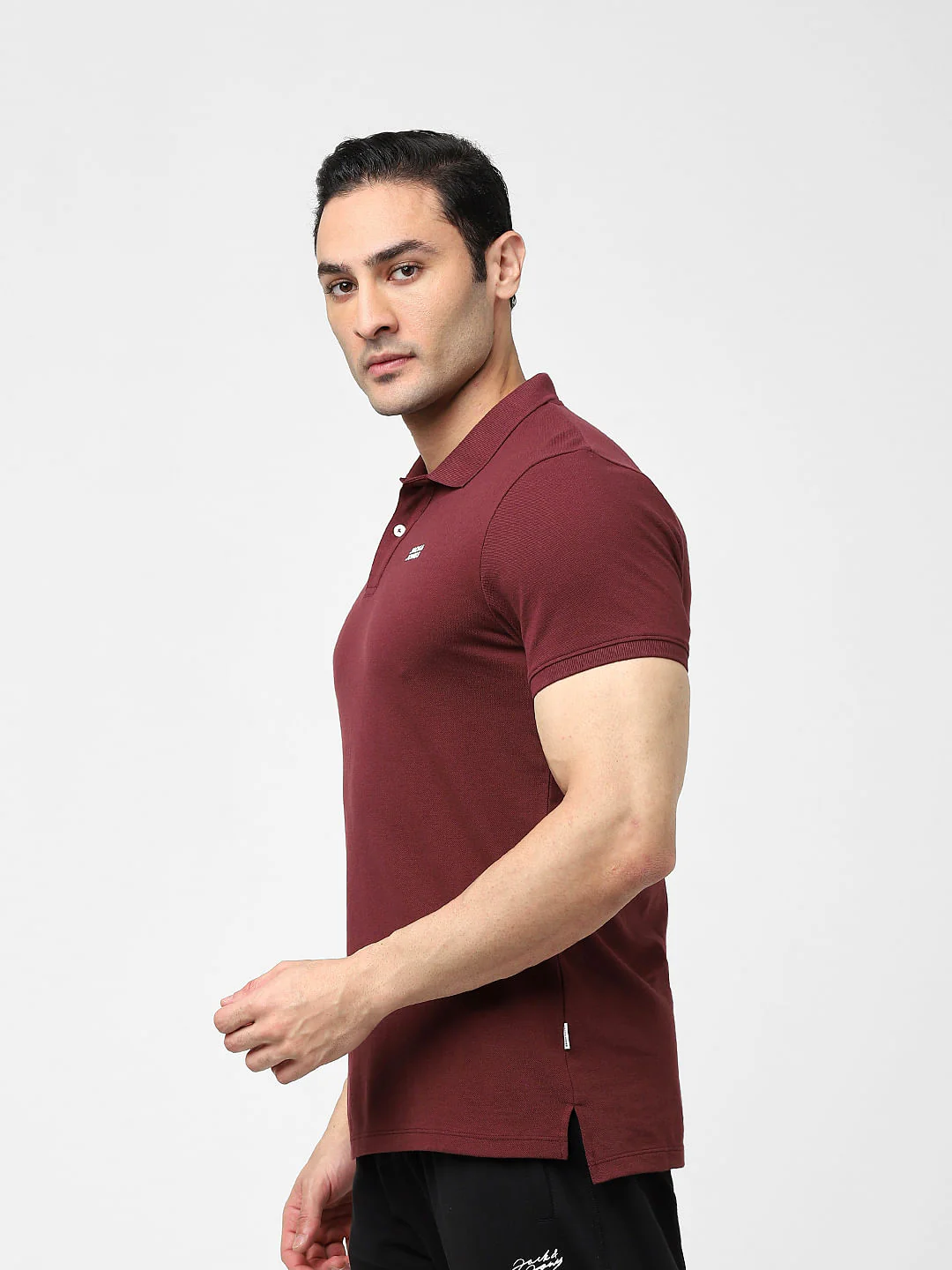 Maroon Polo T-shirt - Image 3