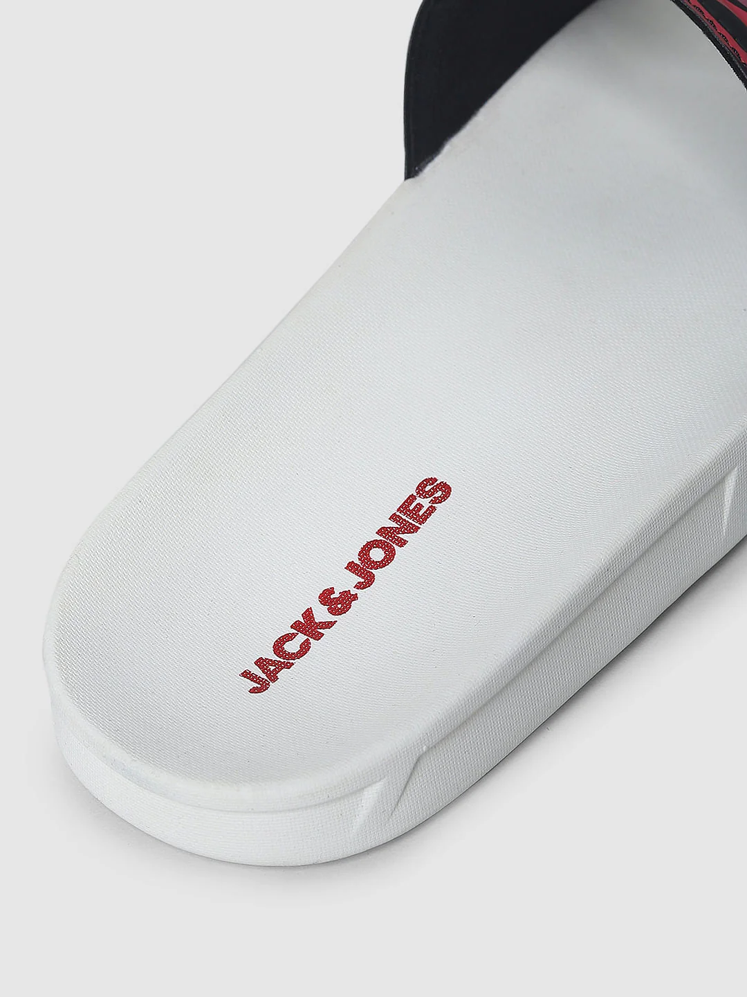 White Abstract Print Sliders - Image 8